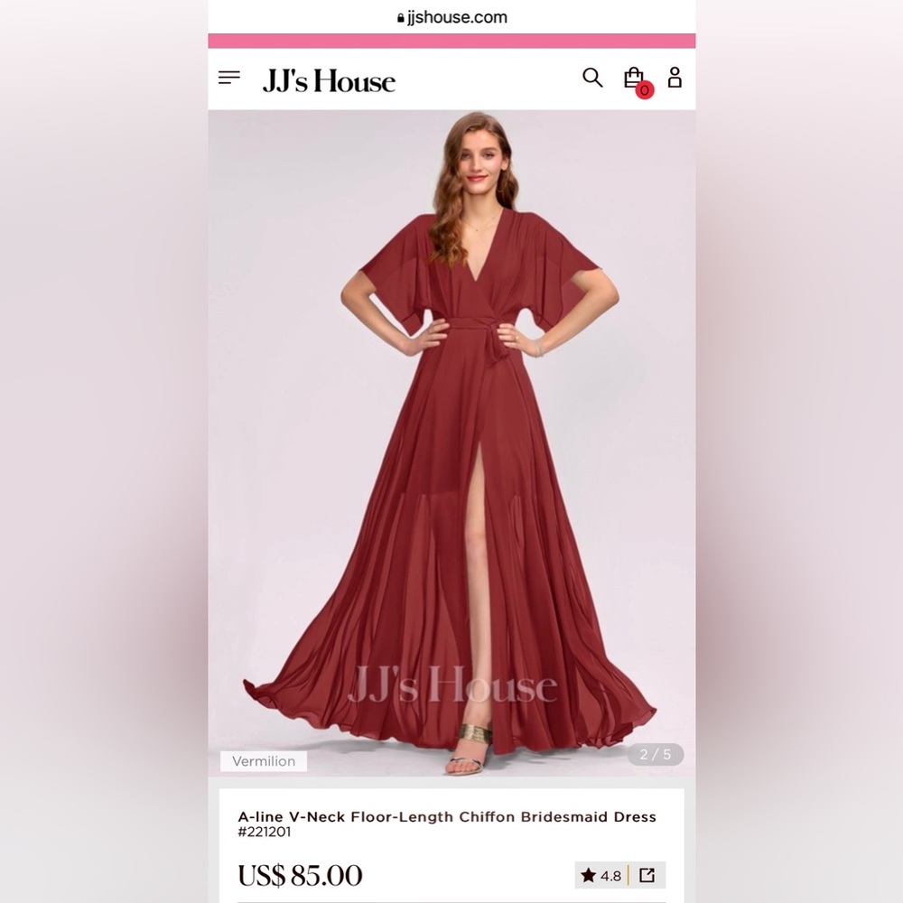 NWT JJs House Bridesmaid Dress
